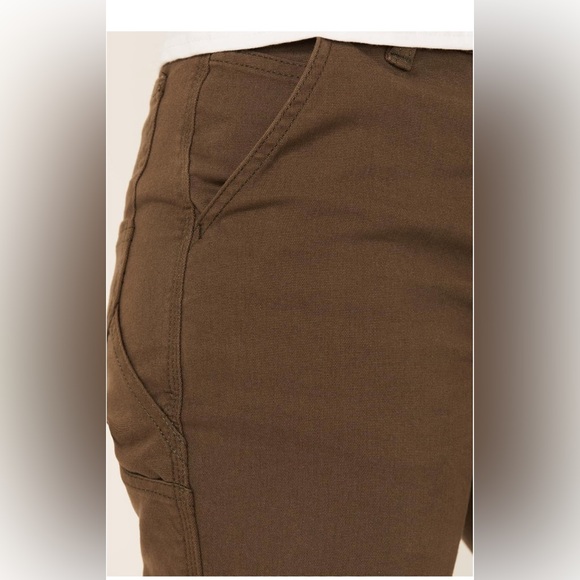 Carhartt Rugged Flex Loose Fit Canvas Work Pants Womens Size 4 Short BN2080 BRN - Picture 4 of 12